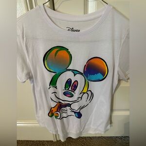 White Disney Mickey Mouse tee size XL 15-17. NWOT